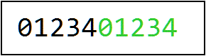 Two strings drawn with GetStringWidth, showing precise concatenation