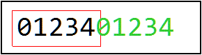 Concatenated strings with a naive bounding box